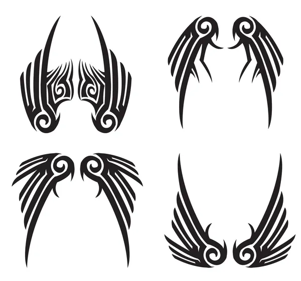 Tribal wings — Stockvector