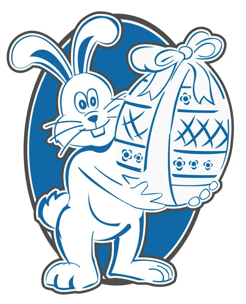 Symbole de Pâques lapin — Image vectorielle