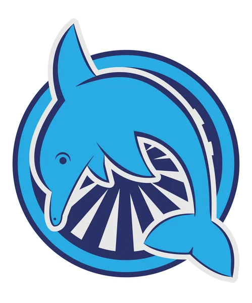 Dolfijn symbool — Stockvector