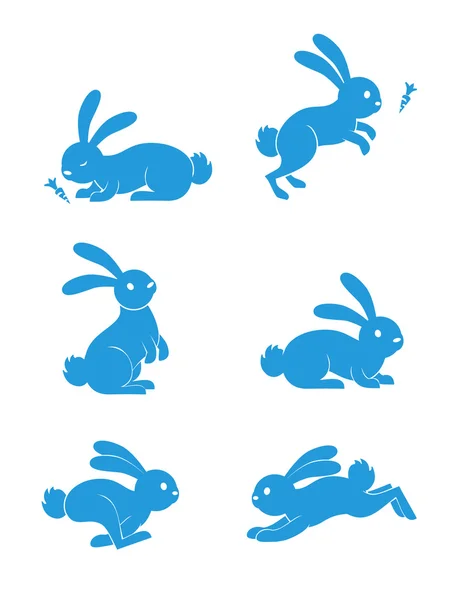 Rabbit Set — Stock Vector