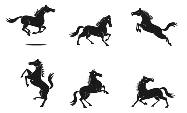 Juego de caballos — Archivo Imágenes Vectoriales
