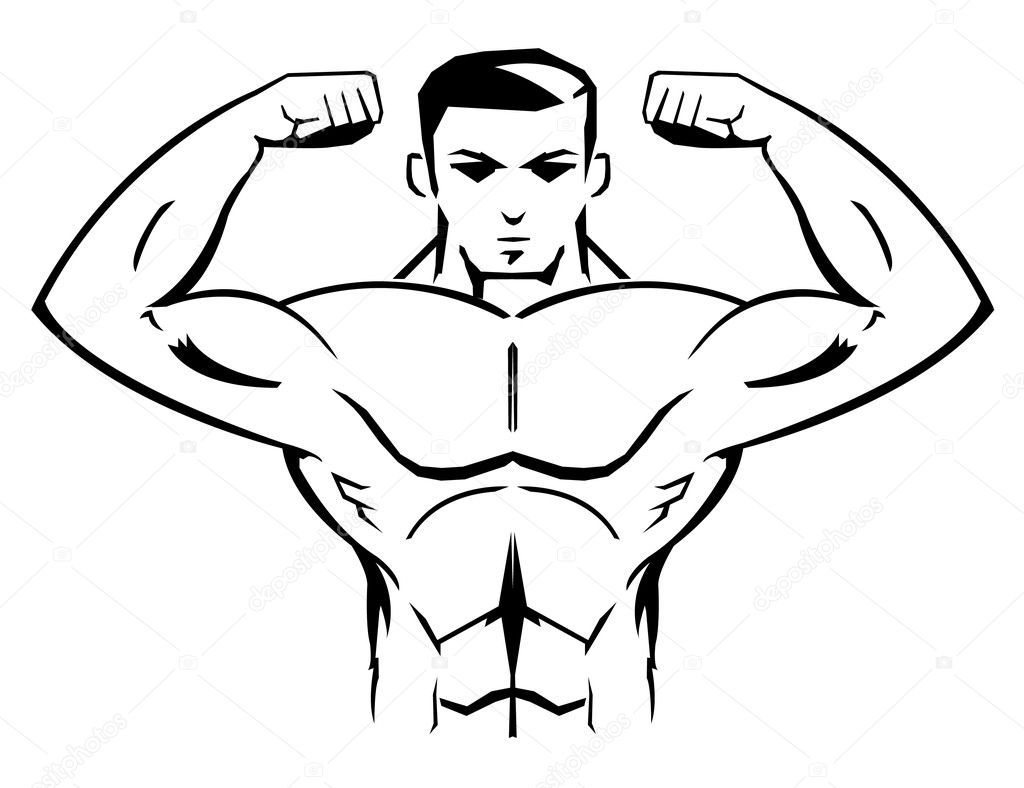 Bodybuilder Mascot