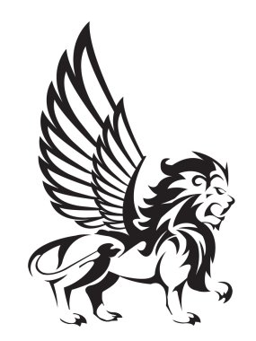 Lion wings clipart