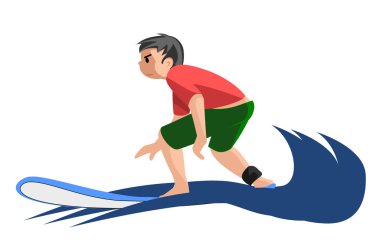 Çocuk sörfçü