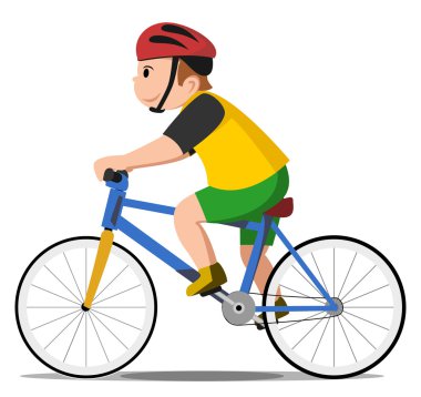 Bicycle kid clipart