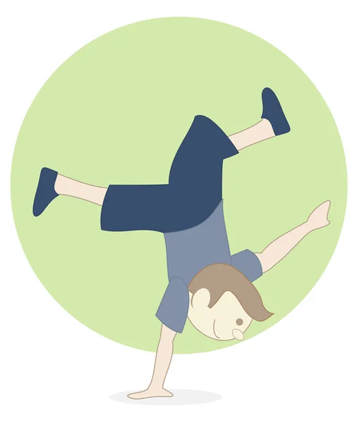 stock vector Boy breakdance