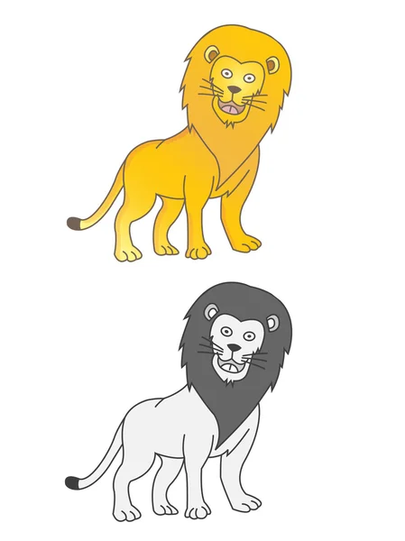 Löwenvektor — Stockvektor