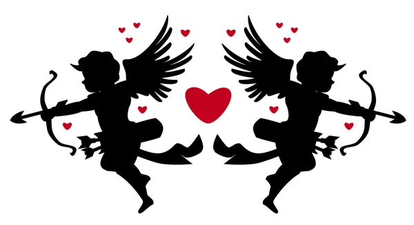 Cupidons — Image vectorielle