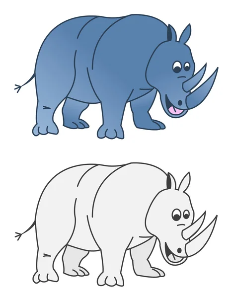Rhino vector — Stockvector