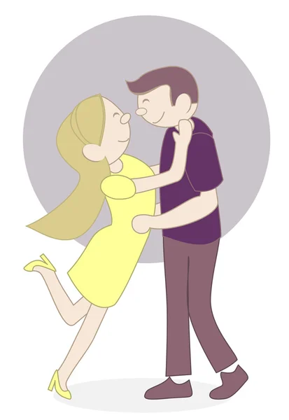 Lyckliga paret — Stock vektor