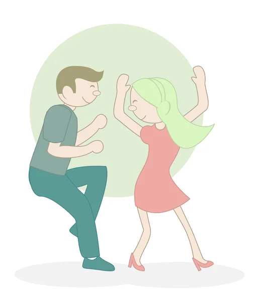 Couple dance — Stock Vector