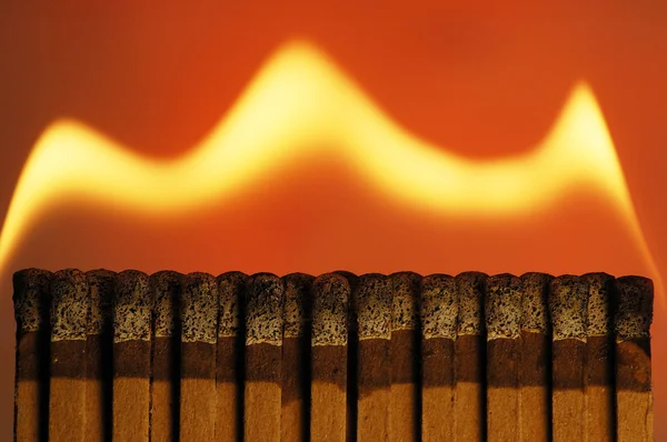 Zápalky oheň — Stock fotografie