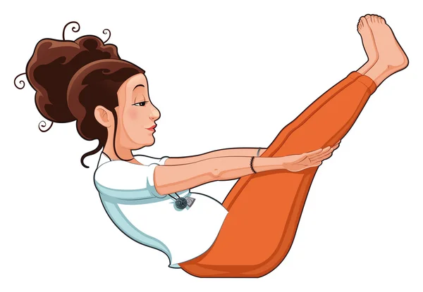 Posición de yoga . — Vector de stock