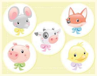 Set of Baby Characters clipart