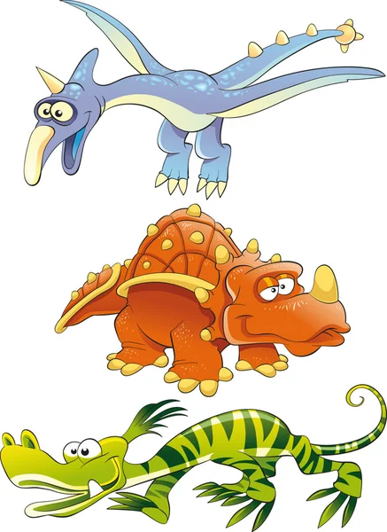 Dinosaures monstres — Image vectorielle