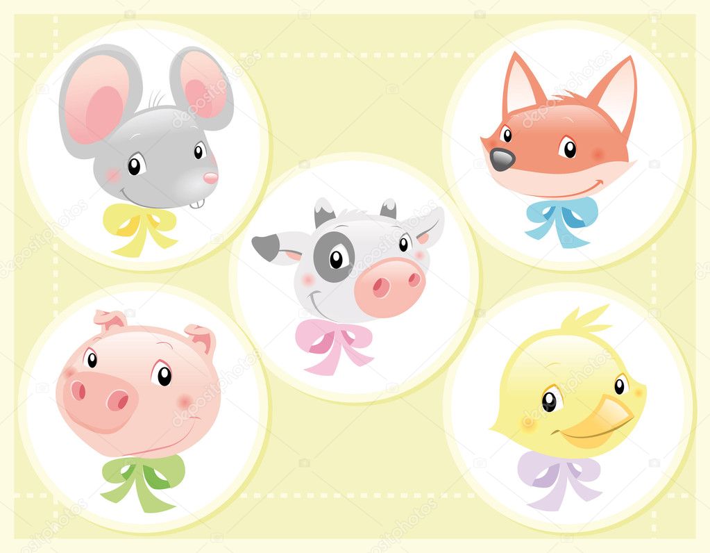 Set of Baby Characters