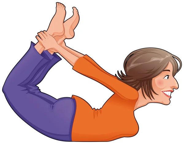 Posición de yoga . — Archivo Imágenes Vectoriales