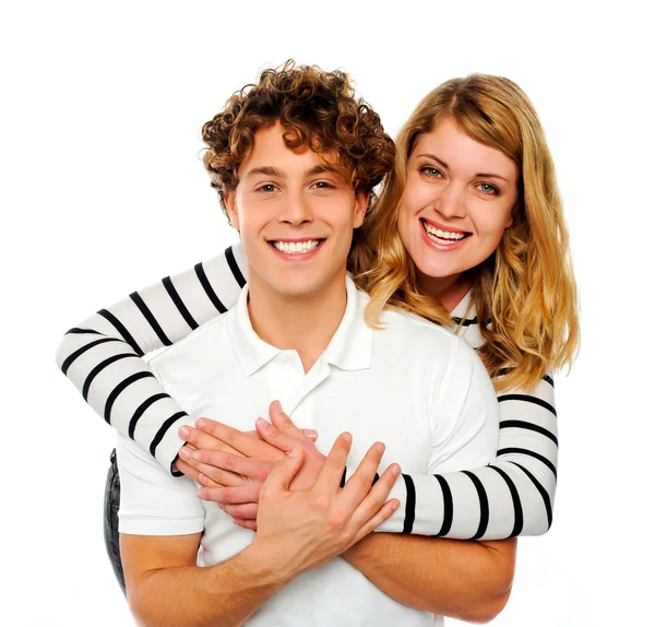 Attractive couple being playful — Stock Photo, Image