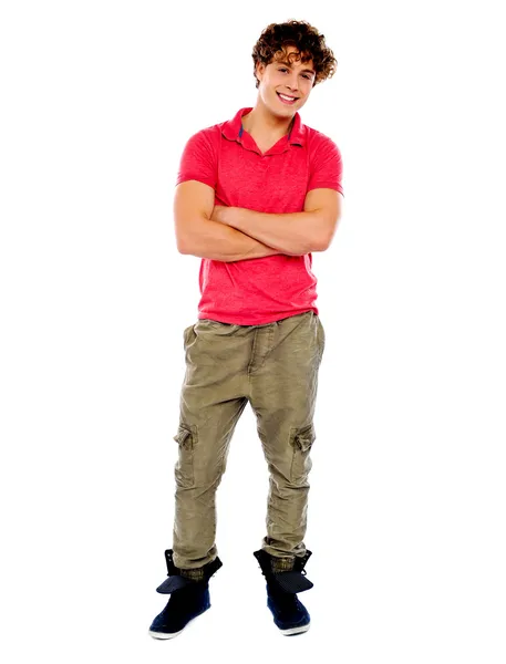 Full length view of a handsome young guy — Stock Photo, Image