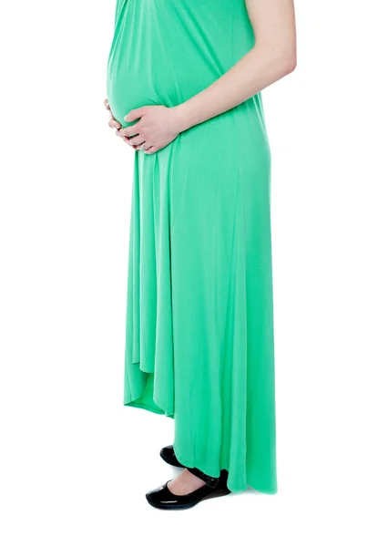 Pani w ciąży spodziewa się dziecka — Zdjęcie stockowe