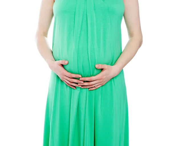 Imagen recortada de la mujer embarazada — Foto de Stock