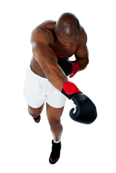 Attractive black male boxer — Stock Photo, Image