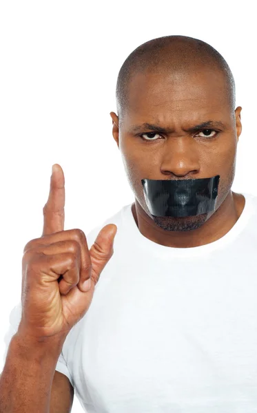 Shut your mouth — Stock Photo, Image