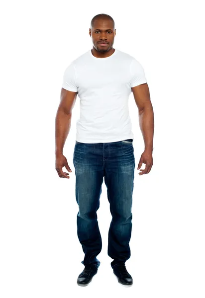 Homem africano masculino Retrato de comprimento total — Fotografia de Stock