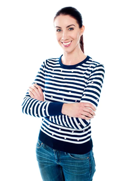 Beautiful lady in casuals — Stock Photo, Image