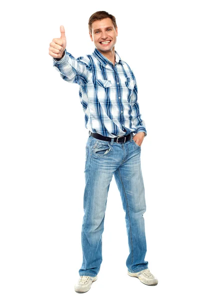 Thumbs up. Great work done — Stock Photo, Image