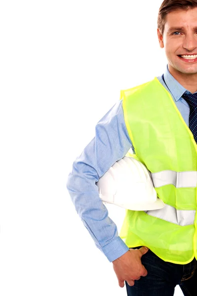 Cropped image of a male builder — Stock Photo, Image