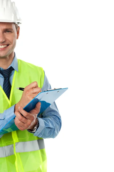 Cropped image of an architect engineer — Stock Photo, Image