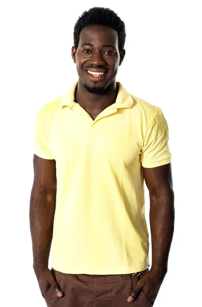 Portrait of a casual young african man — Stockfoto