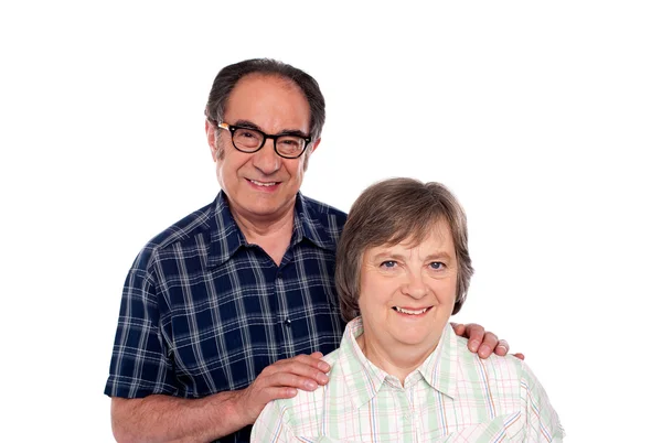 Portrait of smiling matured couple — Stock Photo, Image