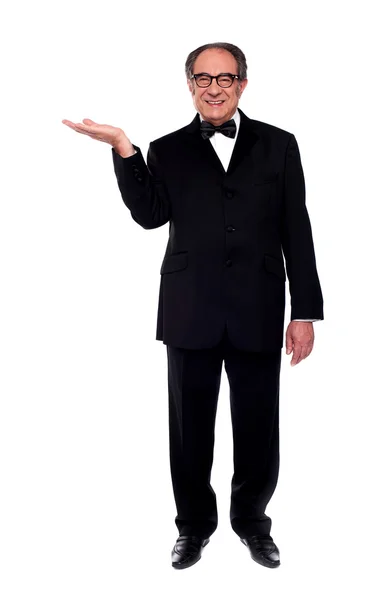 Full length portrait of an aged male — Stock Photo, Image
