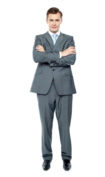 Handsome young executive. Full length portrait — Stock Photo, Image