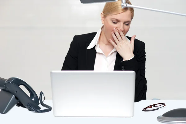 It has been a long day at work — Stock Photo, Image