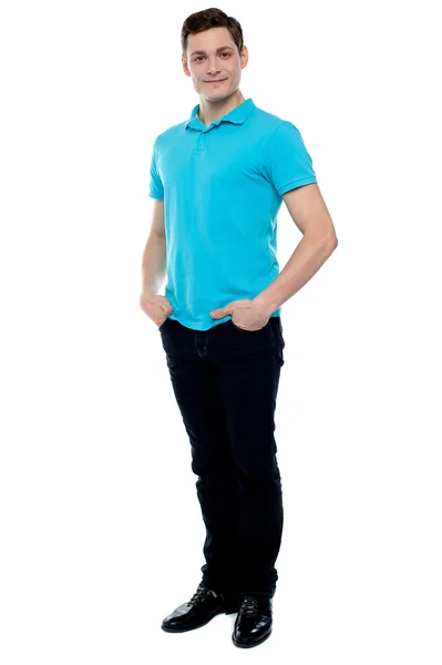 Full length portrait of casual young man — Stock Photo, Image