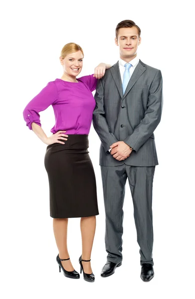 Business team members posing together — Stock Photo, Image
