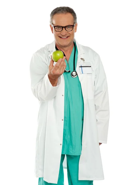 An apple a day keeps the doctor away — Stock Photo, Image