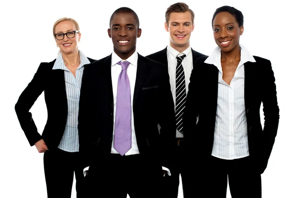 Group of different business in a line — Stock Photo, Image