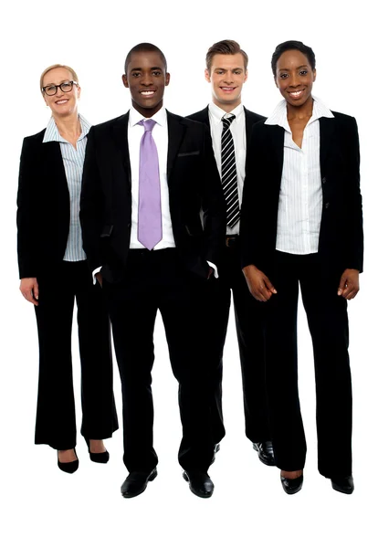 Full length portrait of business colleagues — Stock Photo, Image