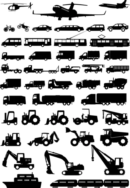 Alle Arten von Transport — Stockvektor