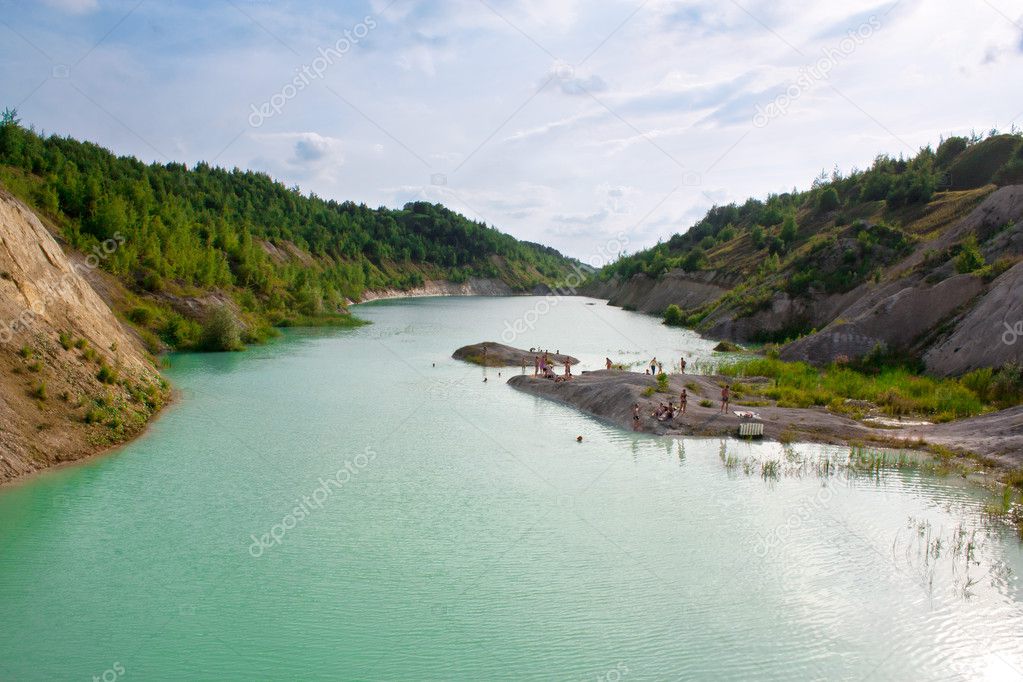 Beach in the early Cretaceous quarries in Belarus