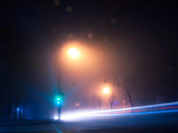 Noite nebulosa Kiev — Fotografia de Stock