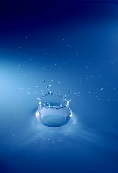 블루 스플래쉬 물 — 스톡 사진