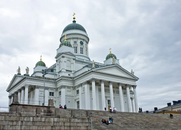 Stock image Cathedral of Helsinki and tourists