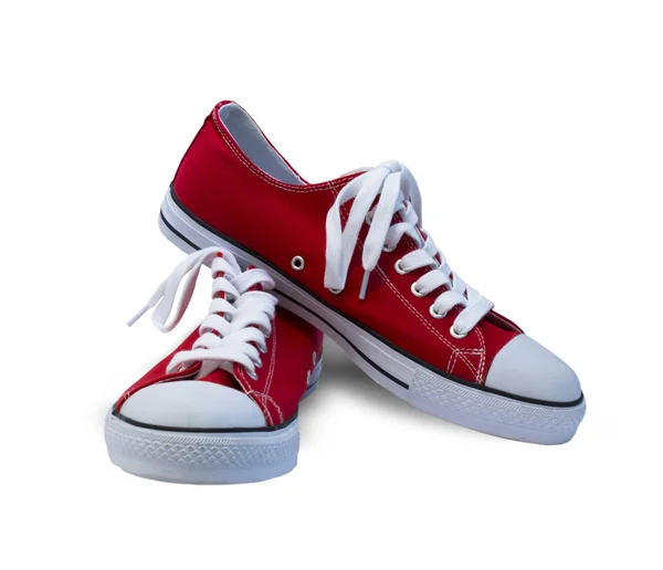 Czerwone buty izolowane na białym tle Obraz Stockowy
