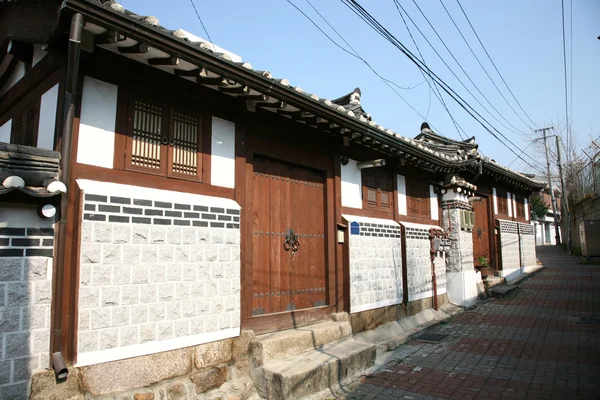 Κορέα bukchon hanok χωριό — Φωτογραφία Αρχείου