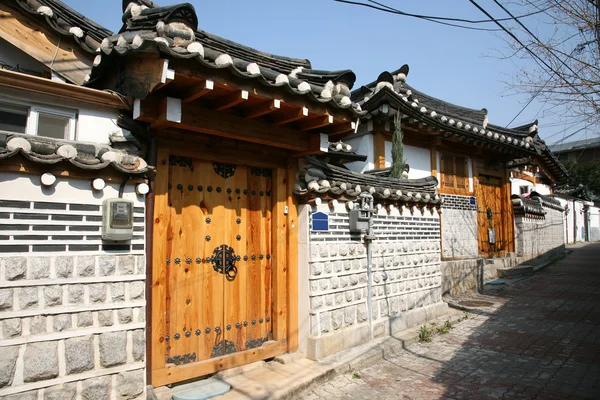 Korea bukchon hanok dorp — Stockfoto